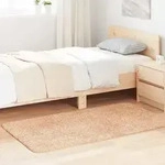 Teppich Shaggy Hochflor Navarra Beige 80x150 Cm Polyester Vidaxl