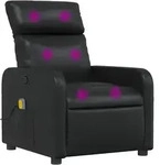 Massagesessel Schwarz Kunstleder - Vidaxl