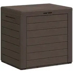 Gartentruhe Braun 58,5x46x55 Cm Polypropylen Vidaxl 989458