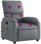 Massagesessel Grau Kunstleder - Vidaxl