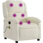 Kremfarbener Relaxsessel Mit Massagefunktion