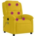 Massagesessel Gelb Samt - Vidaxl