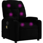Neigbarer Massage-sessel Schwarz Stoff