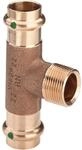 Viega - Sanpress T-st&uuml;ck 194130 28 X R 3/4 X 28 Mm, Rotguss Oder Siliziumbronze,