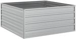 Garten-hochbeet 100x100x45 Cm Verzinkter Stahl Silber Vidaxl