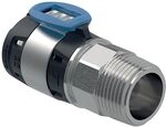 Flowfit &Uuml;bergang Mit Au&szlig;engewinde, Edelstahl Au&szlig;endurchmesser, 20mm - Geberit