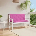 Gartenbank-auflagen 2 Stk. Rosa 120x50x7 Cm Stoff Vidaxl