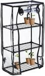 Relaxdays Gew&auml;chshaus Balkon, Pvc-folie, Stahl, Hbt: 80 X 48 X 24,5 Cm,