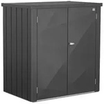 Terrassenschrank Romeo Gr. L X-design Dunkelgrau-metallic