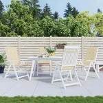 Vidaxl - Gartenstuhlauflagen F&uuml;r Hochlehner 4stk. Beige 120x50x3cm Stoff