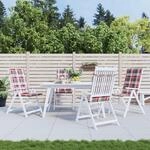 Vidaxl - Gartenstuhlauflagen F&uuml;r Hochlehner 4 Stk. 120x50x3 Cm Stoff