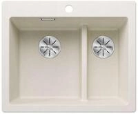 Blanco Einbaubecken Pleon 6 Split, Silgranit, Softwei&szlig;, Handbedienung