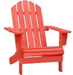 Adirondack-gartenstuhl Massivholz Tanne Rot Vidaxl