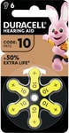 Duracell H&ouml;rger&auml;tebatterie Za10 1.45 V 6 St. 100 Mah Zink-luft
