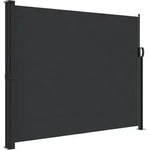 Seitenmarkise Ausziehbar Schwarz 160x600 Cm - Vidaxl