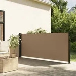Seitenmarkise Ausziehbar Taupe 140x500 Cm - Vidaxl
