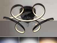 Led Deckenleuchte Loris Mit Ventilator & Fernbedienung, Dimmbar, &Oslash; 56cm