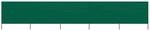 Vidaxl 5-panel Wind Screen Fabric 600x80 Cm Green