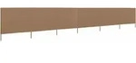 6-teiliges Windschutzgewebe 800 X 80 Cm Taupe Vidaxl