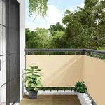 Balkon-sichtschutz Creme 500x120 Cm Pvc Vidaxl