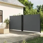 Seitenmarkise Ausziehbar Anthrazit 160x600 Cm - Vidaxl