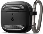 Spigen Rugged Armor Apple Airpods 4 Mattschwarz