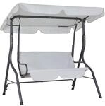 Hollywoodschaukel 2-sitzer Mit Dach Polster Outdoor Balkon Terrasse Garten Schaukel