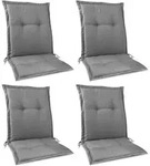 4er Set Niederlehner Auflage Highlux Nl 105x50x7 Cm Hellgrau - Beautissu