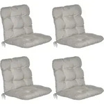 4er Set Niederlehner Auflage Flair Nl 100x50x8 Cm Hellgrau - Beautissu