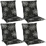 4er Set Niederlehner Auflage Flores 100x50x6 Cm - Beautissu