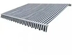 Gelenkarmmarkise Motorisiert 400 Cm Blau/wei&szlig; - Vidaxl