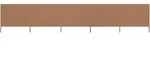 5-teiliges Windschutzgewebe 600 X 80 Cm Taupe Vidaxl