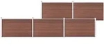 Vidaxl - Gartenzaun Wpc 872x106 Cm Braun