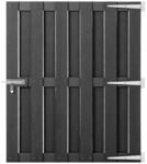 Gartentor Wpc 100x112 Cm Grau Vidaxl