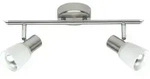 Brilliant Lampe Luca Spotrohr 2flg Eisen/chrom/wei&szlig; 2x R50, E14, 40w, Geeignet F&uuml;r