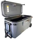 Coleman Convoy Wheeled 100 Qt 97 Liter K&uuml;hlbox Mit Rollen Dunkelgrau