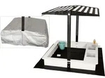 Needs&wants - Wondermake&reg; Design Sandkasten Mit Dach, Abdeckung Oxford 420d, 2