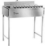 Bbq-toro Edelstahl Kohlegrill Mit Spie&szlig;aufsatz 11 Spie&szlig;en Und Motor