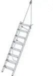 G&uuml;nzburger Steigtechnik - Treppe 60&deg; Stufenbreite 600 Mm 8 Stufen Aluminium