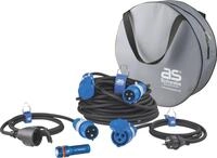 As-schwabe - Camping Set Adapterleitung Verl&auml;ngerungskabel Taschenlampe Ip44