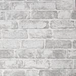 Graham&brown - Art For The Home - Papiertapete - Backsteinwand - Wei&beta; - 10mx53cm