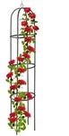 Relaxdays - Rankhilfe Obelisk, 190 Cm Hoch, Ranks&auml;ule F&uuml;r Kletterpflanzen, Aus