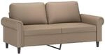 2-sitzer-sofa Cappuccino-braun 140 Cm Kunstleder Vidaxl