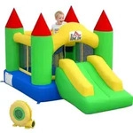 Aufblasbare H&uuml;pfburg Mit Gebl&auml;se, Kinderh&uuml;pfburg, Spielburg Mit Rutsche,