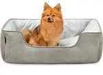 Lionto 2-in-1 Hundebett Hundekissen Hundek&ouml;rbchen Hundesofa Gr&ouml;&szlig;e M 80x60 Cm