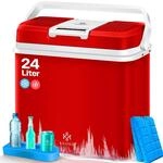 24 Liter K&uuml;hlbox K&uuml;hlt Und W&auml;rmt Thermo-elektrische K&uuml;hlbox 12 Volt Und 230 Volt