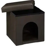 Relaxdays - Hundebox Sitzhocker, Hbt:38x38x38cm, Sitzcube, Tierh&ouml;hle F&uuml;r