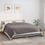 Vidaxl Gewichtsdecke Grau 220x260 Cm 15 Kg Stoff