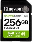 Kingston - Kingston Technology 256gb Sdxc Canvas Select Plus Gen3 150mb/s C10 Uhs-i