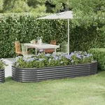 Hochbeet Verzinkter Stahl 249x100x36 Cm Anthrazit Vidaxl